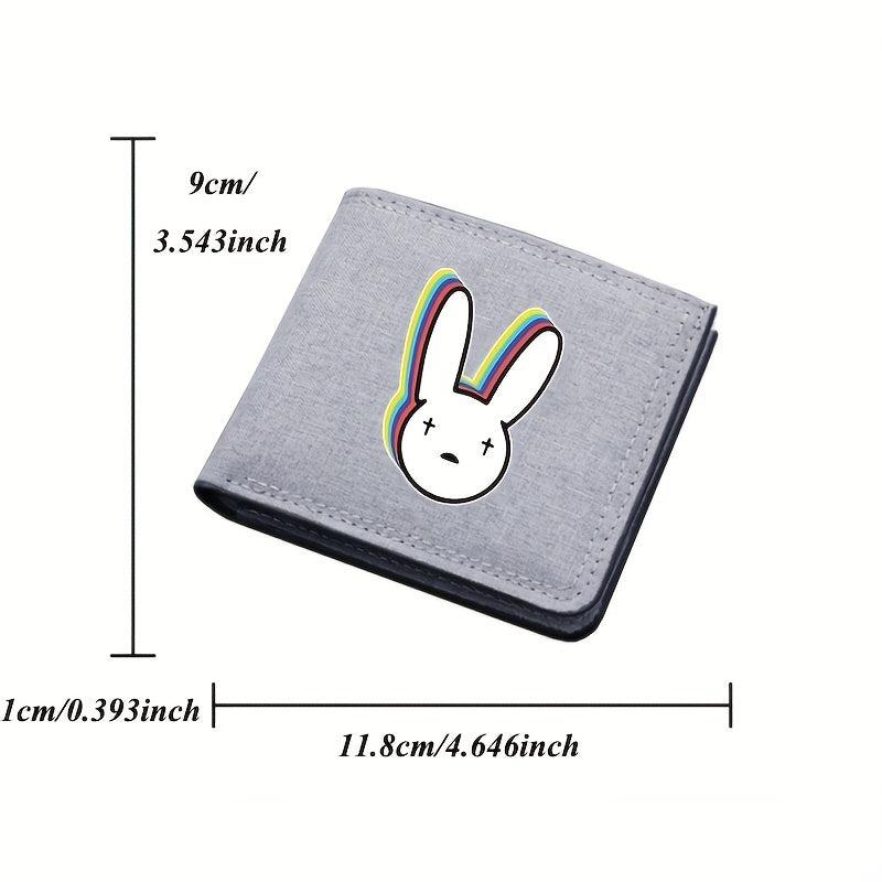 Unny Pattern Men's Short Canvas Wallet Casual Men's Wallets