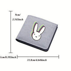 Unny Pattern Men's Short Canvas Wallet Casual Men's Wallets