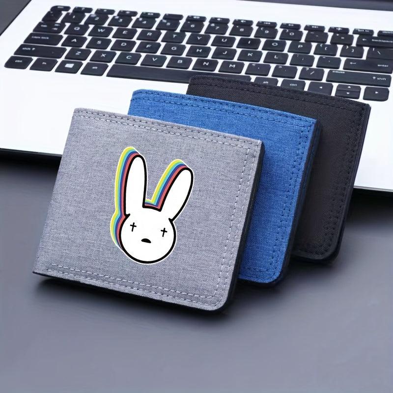 Unny Pattern Men's Short Canvas Wallet Casual Men's Wallets