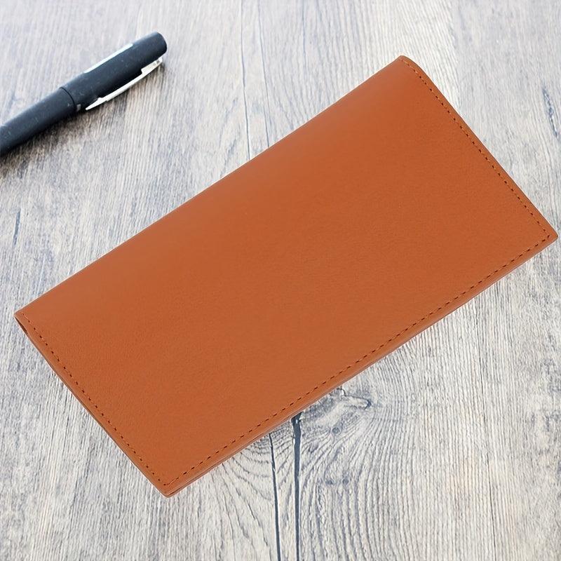 Long Men's Wallet Casual PU Leather Card Wallet