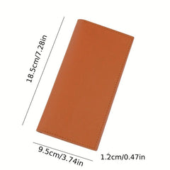 Long Men's Wallet Casual PU Leather Card Wallet