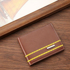 Men's Money Clip Wallet Pu Leather Business Driver's Card Bag