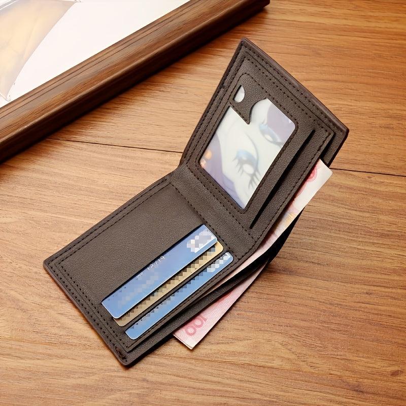 Men's Money Clip Wallet Pu Leather Business Driver's Card Bag