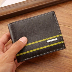 Men's Money Clip Wallet Pu Leather Business Driver's Card Bag