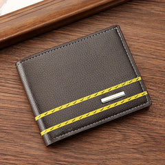 Men's Money Clip Wallet Pu Leather Business Driver's Card Bag