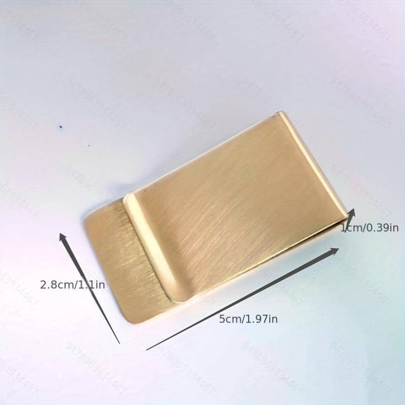 Slim Stainless Steel Money Clip Credit Card Cash Holder