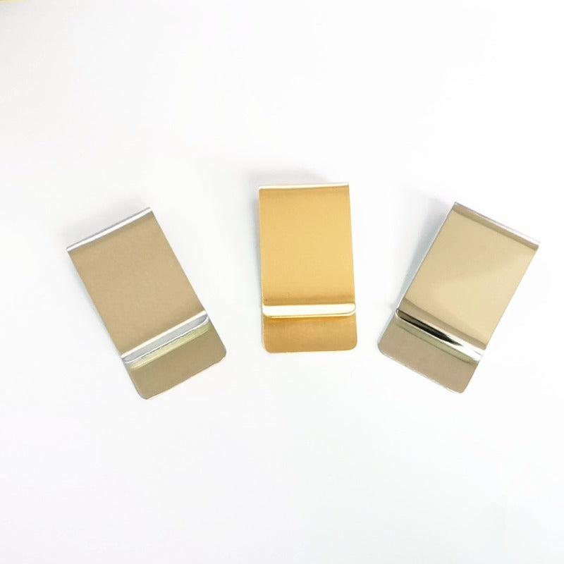 Slim Stainless Steel Money Clip Credit Card Cash Holder