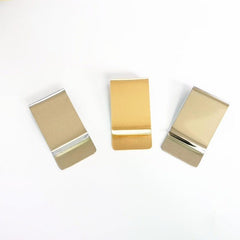 Slim Stainless Steel Money Clip Credit Card Cash Holder
