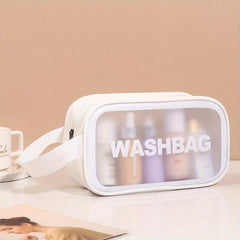 Transparent Cosmetic Bag Travel Storage PVC Toiletry Bag Large Capacity