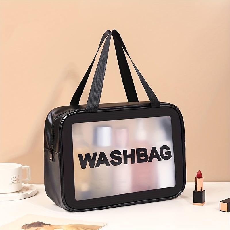 Transparent Cosmetic Bag Travel Storage PVC Toiletry Bag Large Capacity