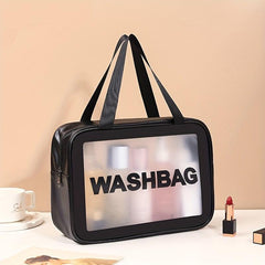 Transparent Cosmetic Bag Travel Storage PVC Toiletry Bag Large Capacity