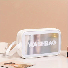 Transparent Cosmetic Bag Travel Storage PVC Toiletry Bag Large Capacity