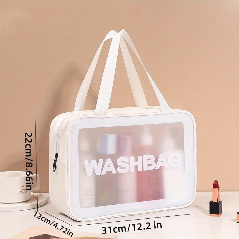 Transparent Cosmetic Bag Travel Storage PVC Toiletry Bag Large Capacity