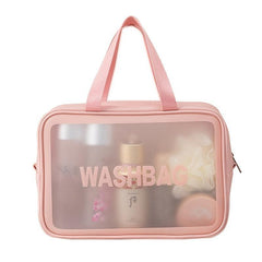 Transparent Cosmetic Bag Travel Storage PVC Toiletry Bag Large Capacity