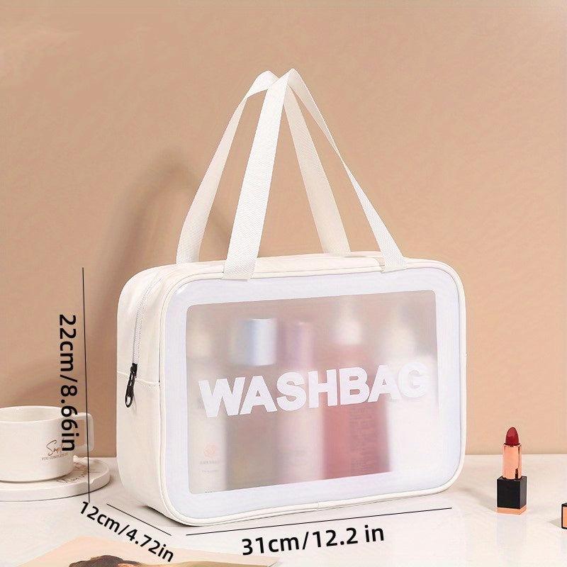Transparent Cosmetic Bag Travel Storage PVC Toiletry Bag Large Capacity