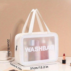 Transparent Cosmetic Bag Travel Storage PVC Toiletry Bag Large Capacity