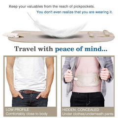 Lightweight Outdoor Fanny Pack Invisible Nylon Waist Bag Crossbody Purse