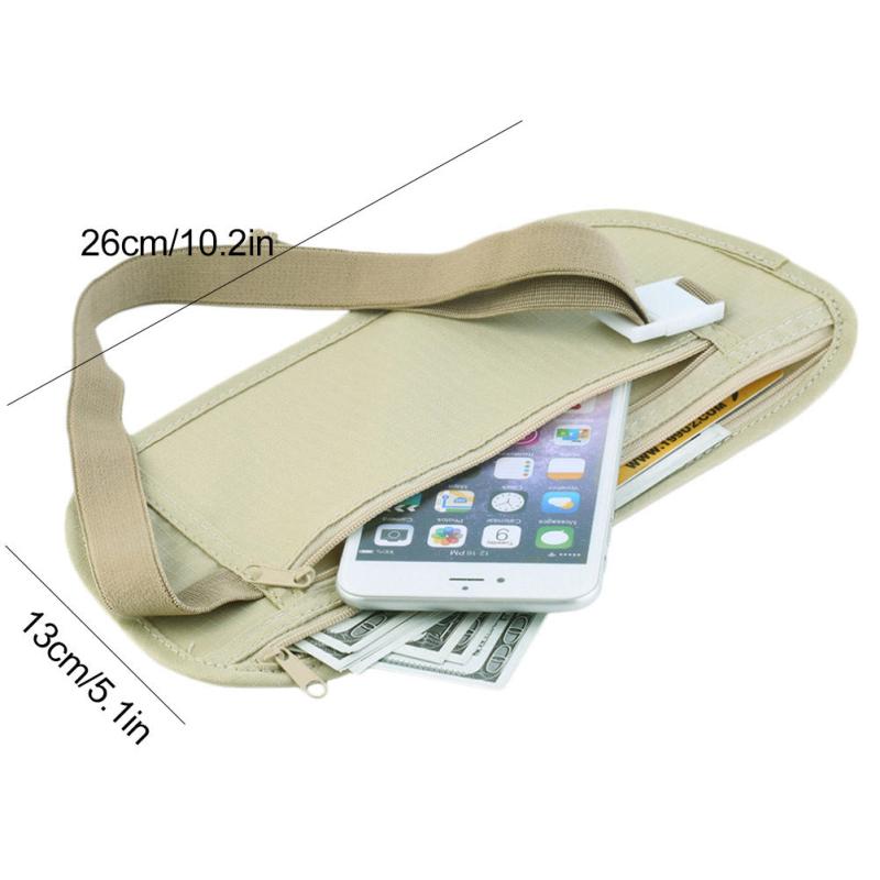 Lightweight Outdoor Fanny Pack Invisible Nylon Waist Bag Crossbody Purse