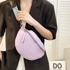 Lychee Chest Bag Crossbody Purse Wide Strap