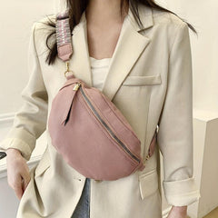 Lychee Chest Bag Crossbody Purse Wide Strap