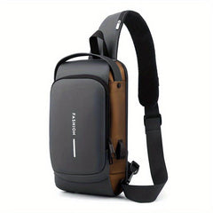 Anti Theft Sling Bag USB Charging Waterproof