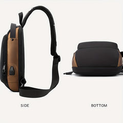Anti Theft Sling Bag USB Charging Waterproof