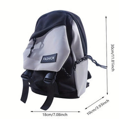 Casual Nylon Crossbody Bag Colorblock Chest Bag