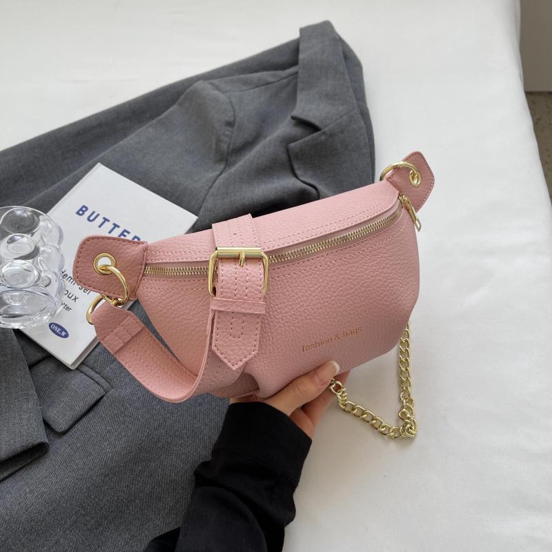 Minimalist Zipper Chest Bag Women's Crossbody Fanny Pack