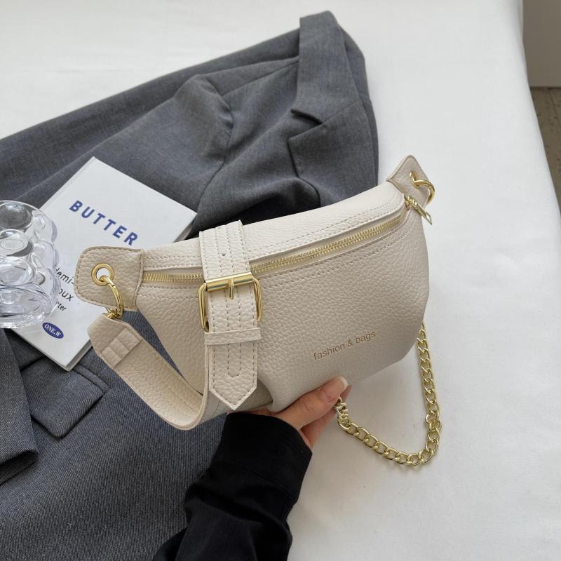 Minimalist Zipper Chest Bag Women's Crossbody Fanny Pack