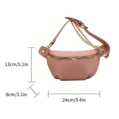 Minimalist Zipper Chest Bag Women's Crossbody Fanny Pack