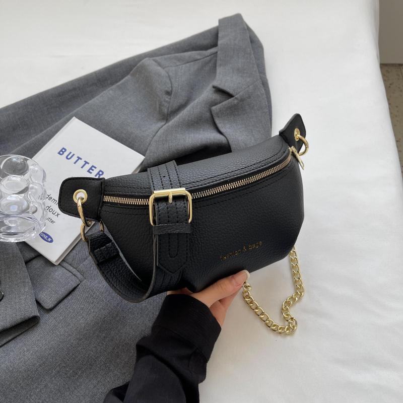 Minimalist Zipper Chest Bag Women's Crossbody Fanny Pack