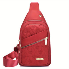 Embroidered Chest Bag Crossbody Sling & Purse
