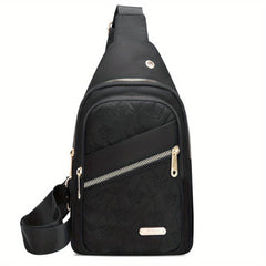 Embroidered Chest Bag Crossbody Sling & Purse