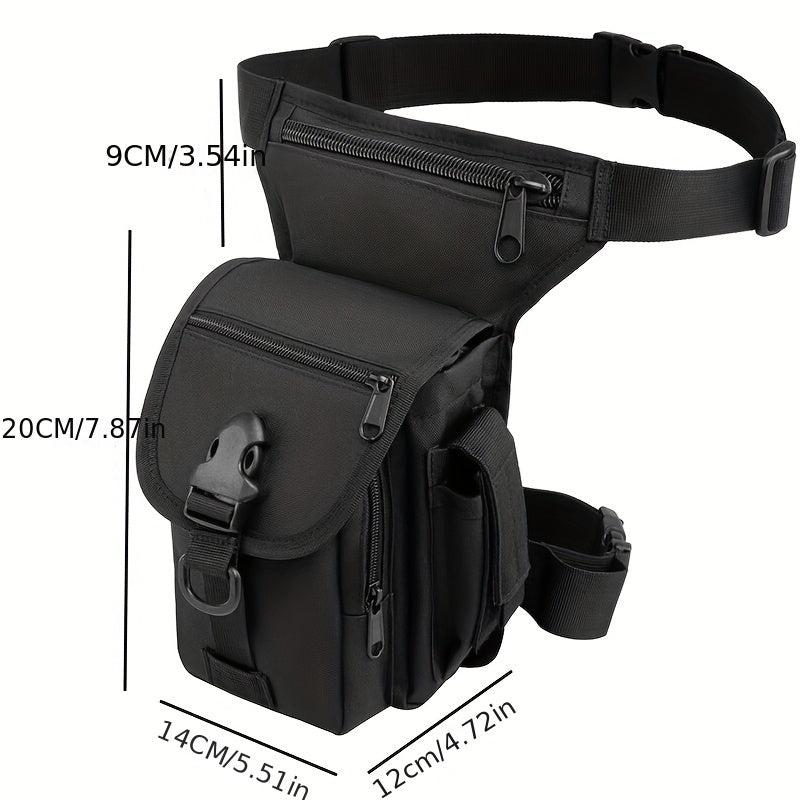 Solid Nylon Leg Bag Lightweight Convenient Waist Pack Outdoor Cycling