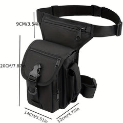 Solid Nylon Leg Bag Lightweight Convenient Waist Pack Outdoor Cycling