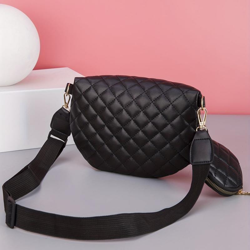 Crescent Chest Bag with Mini Round Purse