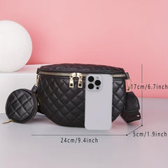 Crescent Chest Bag with Mini Round Purse