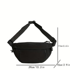 Casual Crescent Bag Zipper Crossbody Bag For Outdoor