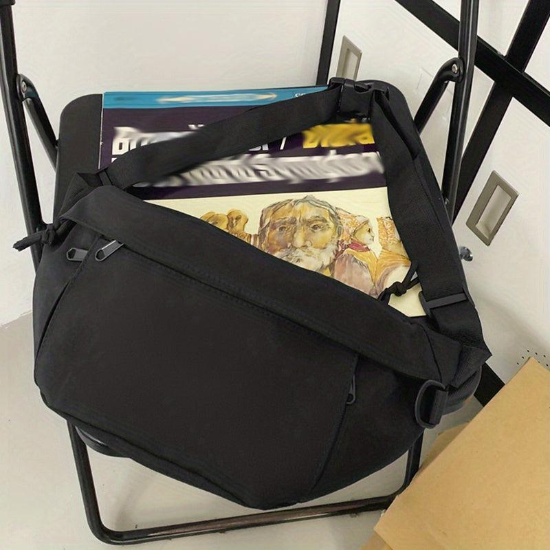 Casual Crescent Bag Zipper Crossbody Bag For Outdoor
