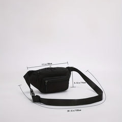 Casual Sports Waist Bag Women's Nylon Crossbody Bag