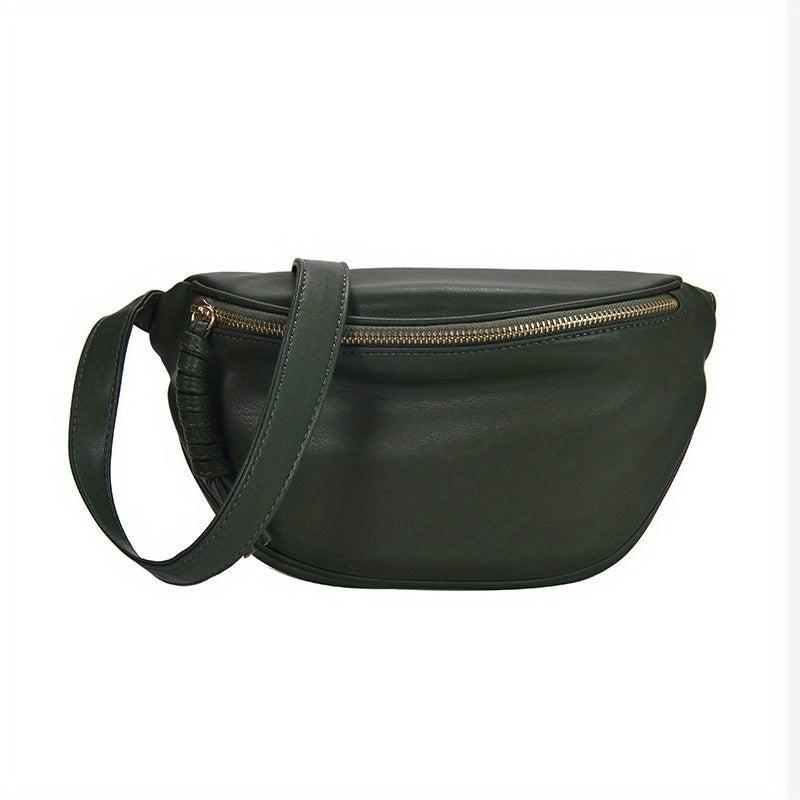 Large Capacity Crossbody Bag Solid Chest Purse Outdoor Travel Waist Bag