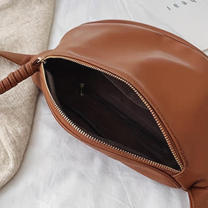 Large Capacity Crossbody Bag Solid Chest Purse Outdoor Travel Waist Bag