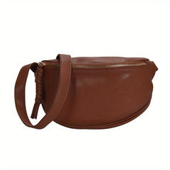 Large Capacity Crossbody Bag Solid Chest Purse Outdoor Travel Waist Bag
