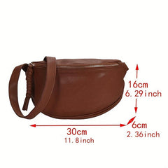 Large Capacity Crossbody Bag Solid Chest Purse Outdoor Travel Waist Bag