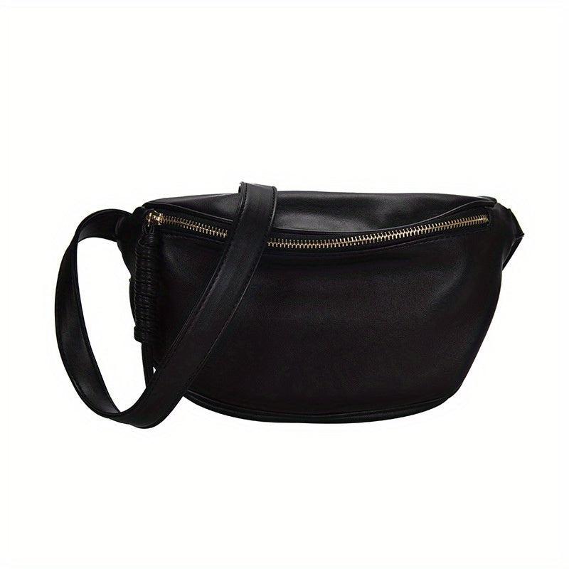 Large Capacity Crossbody Bag Solid Chest Purse Outdoor Travel Waist Bag