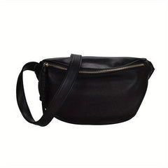 Large Capacity Crossbody Bag Solid Chest Purse Outdoor Travel Waist Bag