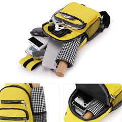 Colorblock Sling Bag Zipper Women's Crossbody Bag