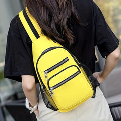 Colorblock Sling Bag Zipper Women's Crossbody Bag