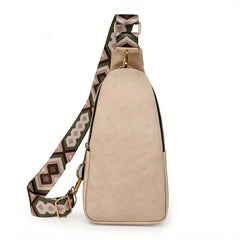 Vintage Zipper Sling Bag Classic Crossbody Bag Women's