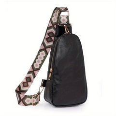 Vintage Zipper Sling Bag Classic Crossbody Bag Women's